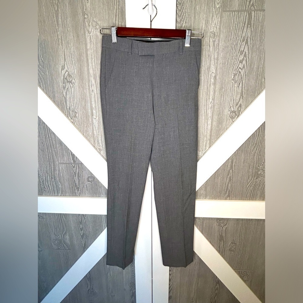 037. Calvin Klein Charcoal Big Boys Slim-Fit Plain-Weave Suit Pants and Vest - Picture 5 of 7